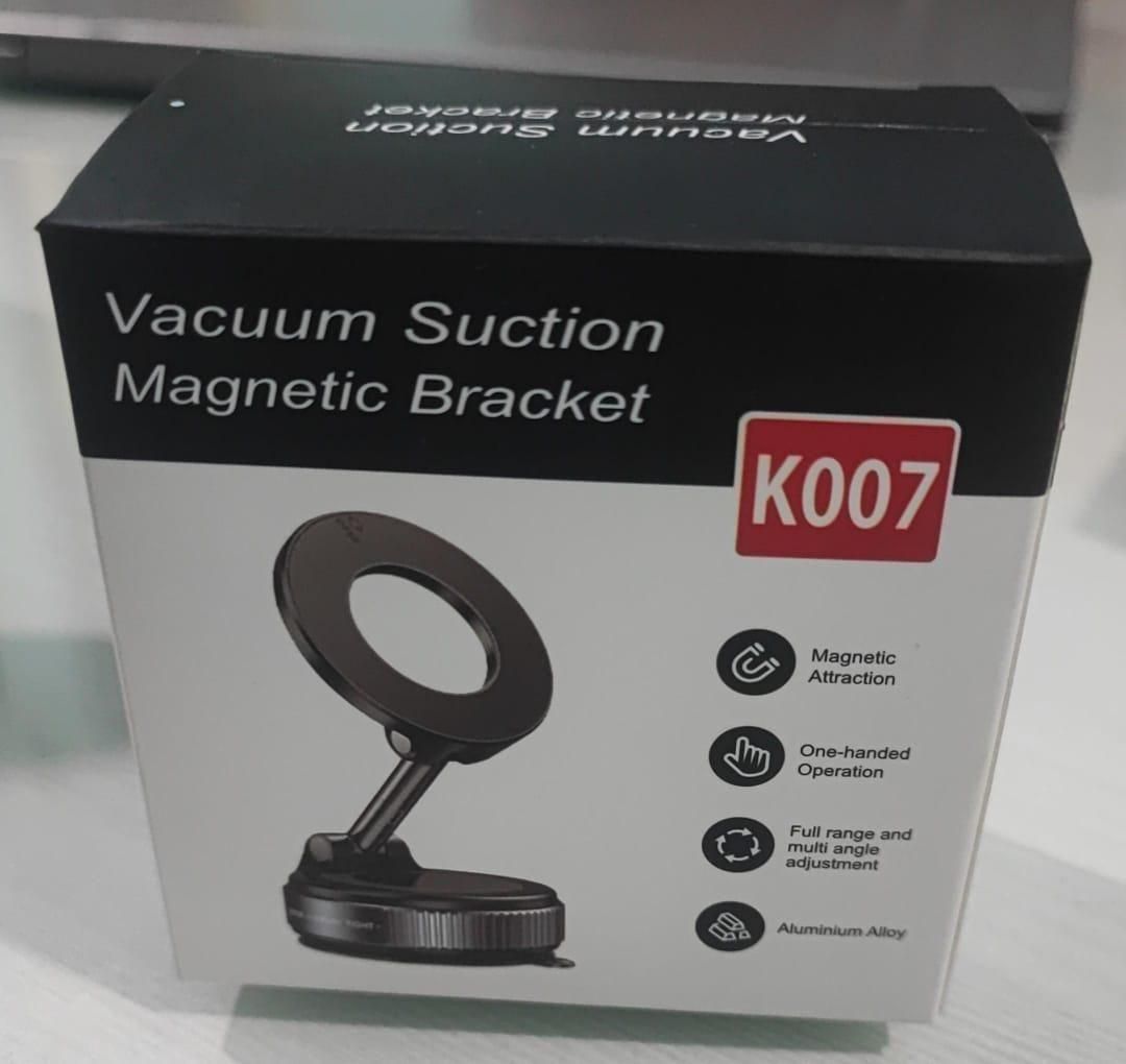Vacuum Magnetic Suction Phone Holder, Foldable and Retractable Hands-Free Suction Cup Phone Mount